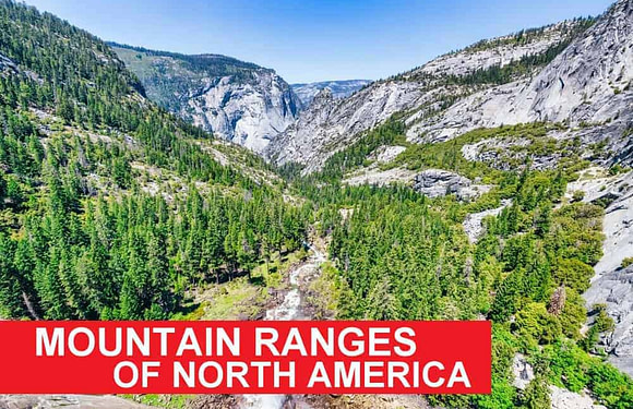 Mountain Ranges of North America (Map)