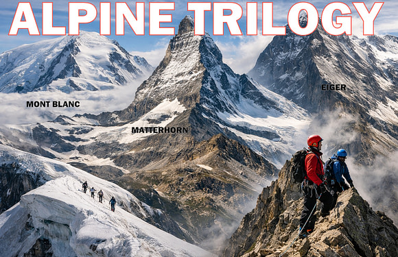 The Alpine Trilogy: Mont Blanc, Matterhorn, and Eiger